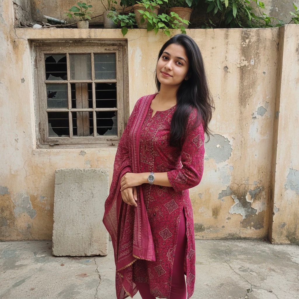 Beautiful Zirakpur Call Girl in a vibrant red traditional outfit, offering high-class escort service.