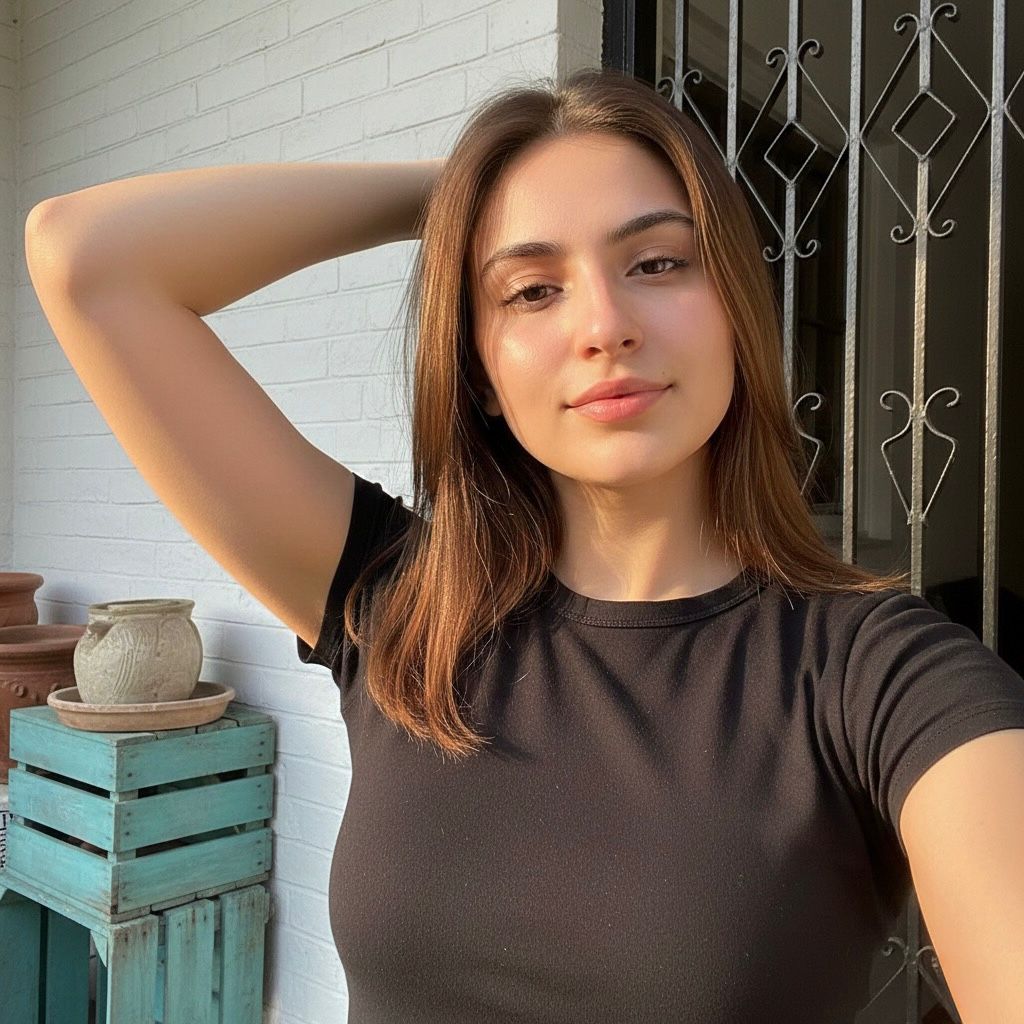 Confident Zirakpur Call Girl in a black t-shirt, ready for a private and discreet escort service.