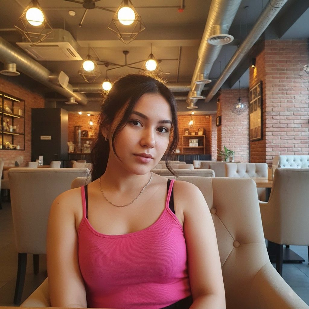 Confident Zirakpur Call Girl in a black t-shirt, posing by a white wall for private escort service.